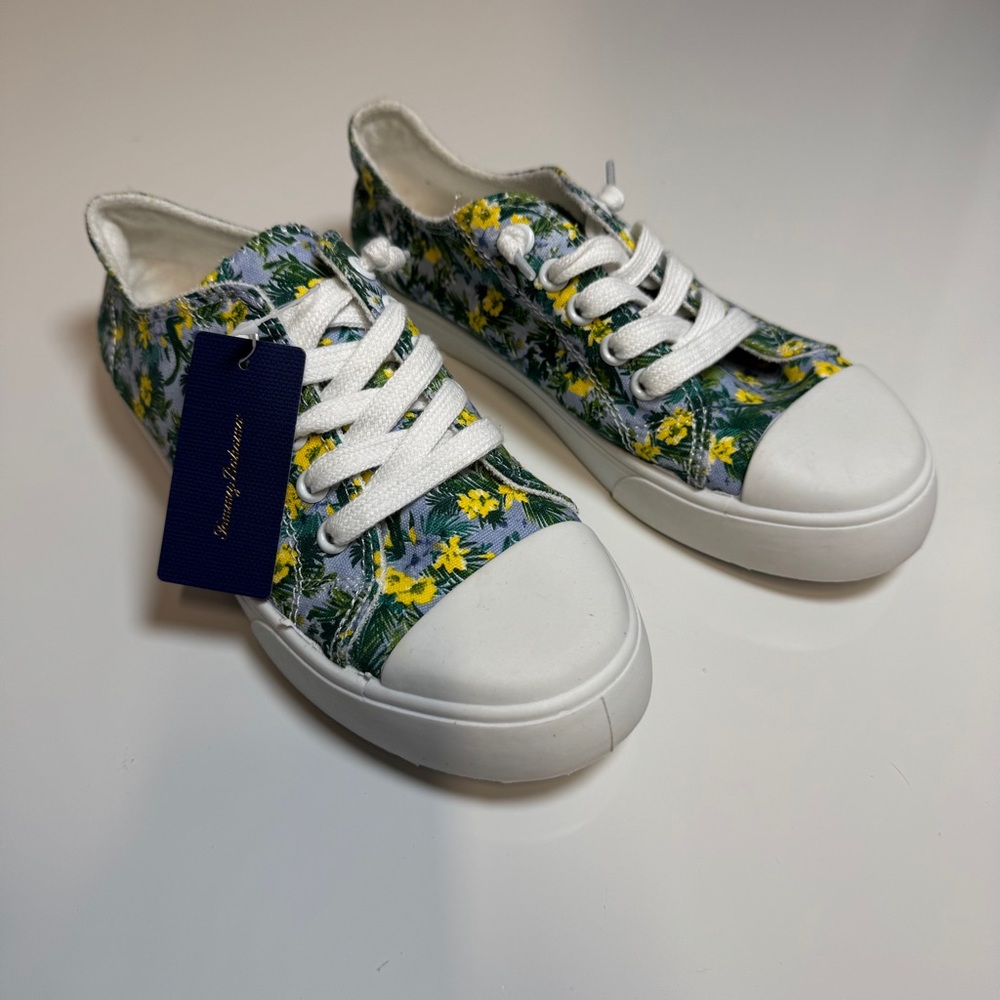 Tommy Bahama Floral Canvas Sneakers‎ COCO Style Size 6.5M NWT - Picture 4 of 13